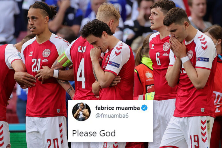 Fabrice Muamba sends tweet to Christian Eriksen after Denmark star given CPR after collapsing…
