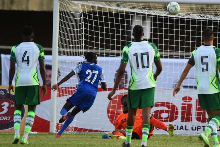 Fourth division unknown scores as CAR stun Nigeria in World Cup