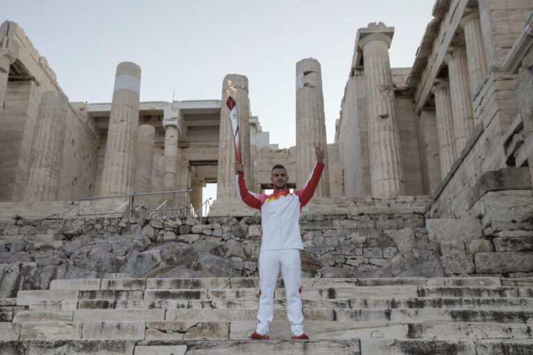 Greece hands over Olympic flame to Beijing 2022 hosts