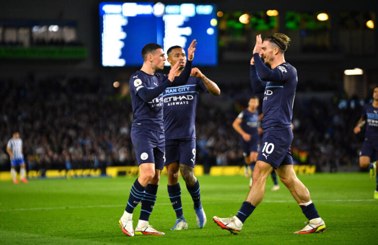 Slick Man City blow away Brighton