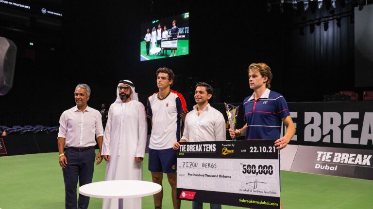 Wild card Zizou Bergs triumphs at inaugural Tie Break Tens in Dubai