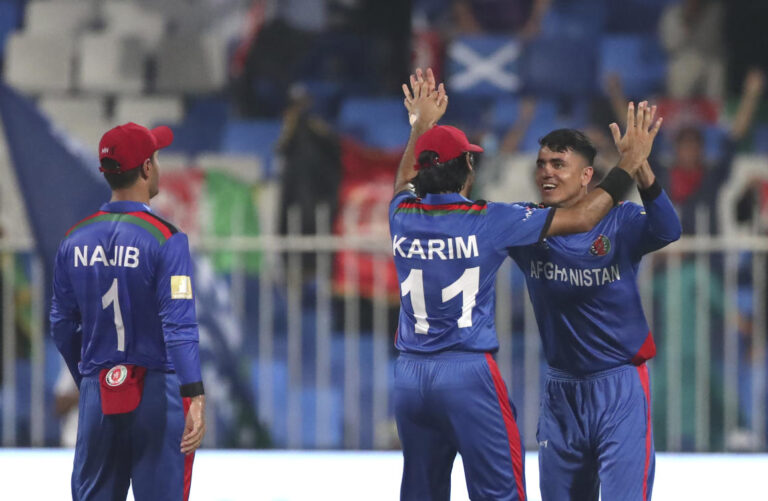 Afghanistan beats Scotland by 130 runs in T20 World Cup