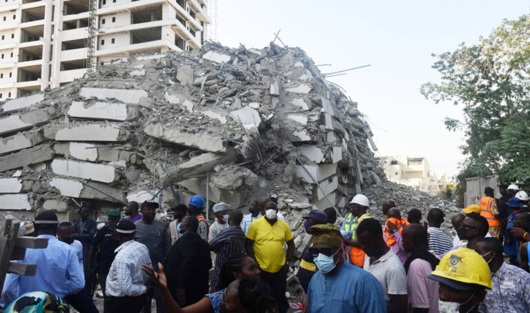 Up to 100 missing in collapsed Nigerian highrise