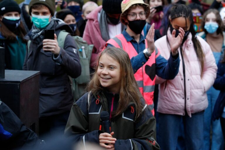 Greta Thunberg tells young protestors COP26 won’t help climate