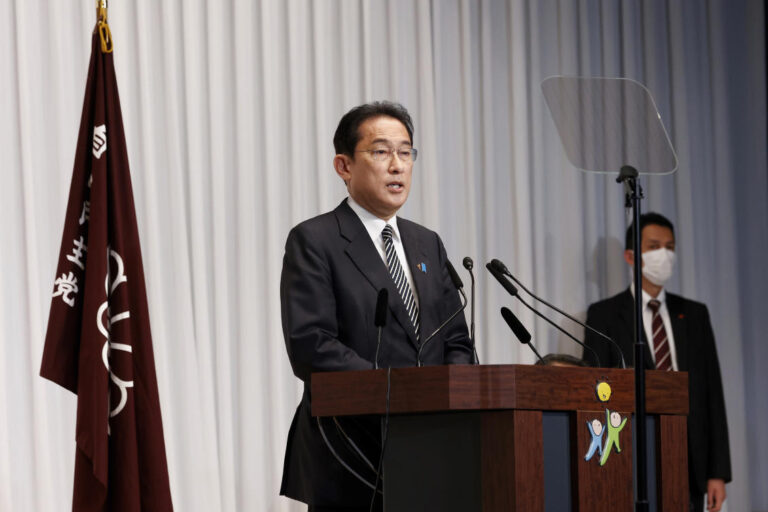 Japan’s Fumio Kishida says he may act as foreign minister until new cabinet is formed