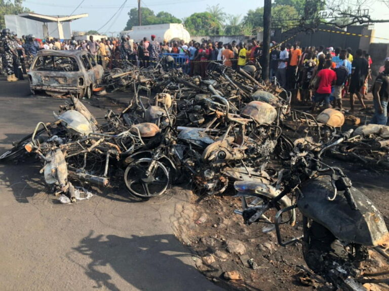 Nearly 100 killed in Sierra Leone fuel tanker explosion