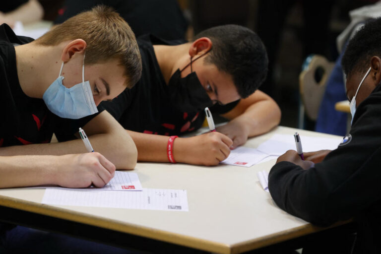 French schoolchildren mask up again as COVID-19 cases rise