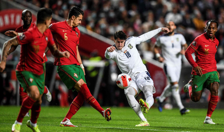 Serbia, Spain qualify for 2022 World Cup, Portugal stunned