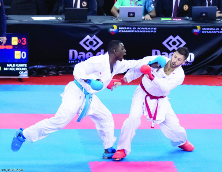 Saudi Olympic Tarek Hamdi hero off to a good start at World Karate Championships in Dubai