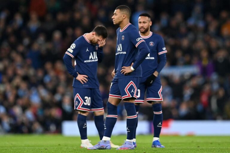 Manchester City take top spot in Champions League group, PSG through despite defeat