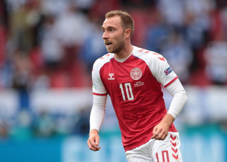 Eriksen uses Danish training field as part of rehabilitation