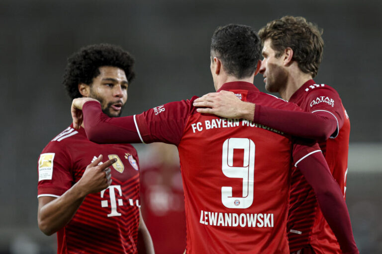 Gnabry hat-trick sees Bayern go nine-points clear in Bundesliga