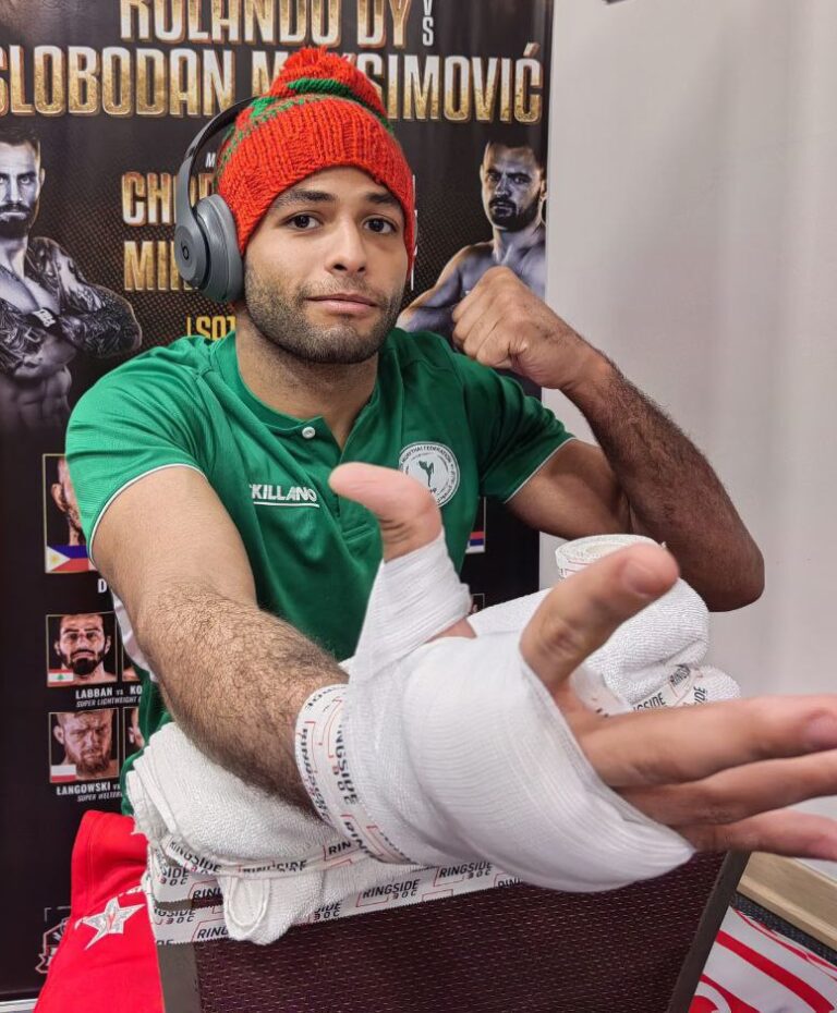 Saudi MMA fighter defeats opponent at BRAVE CF Global Stage in Serbia