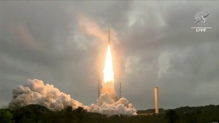 World’s most powerful telescope blasts off into space