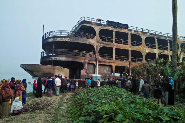 Bangladesh arrests ferry owner after blaze that killed 39