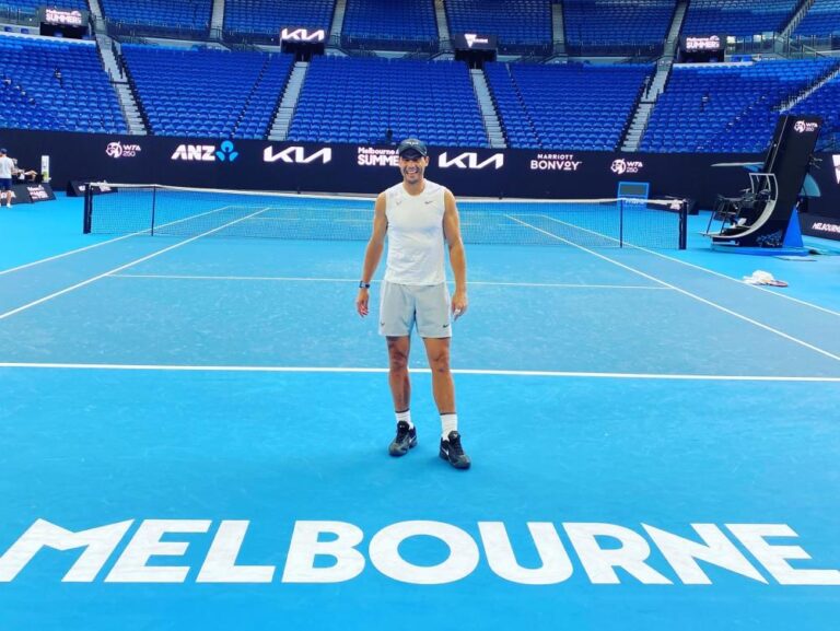 Rafael Nadal arrives in Melbourne ahead of Australian Open