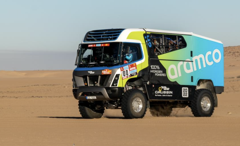 Aramco sponsoring entry of Dakar Rally’s first hydrogen-fueled truck 