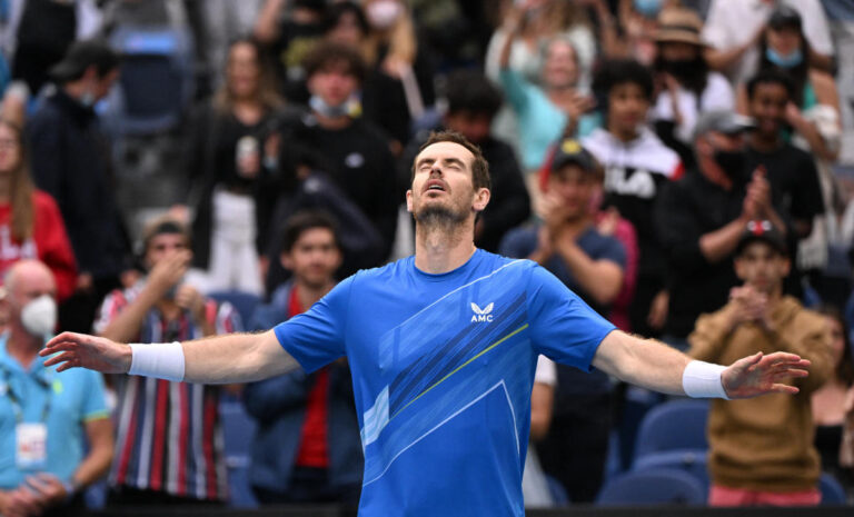 Andy Murray wins five-set epic on return to Australian Open