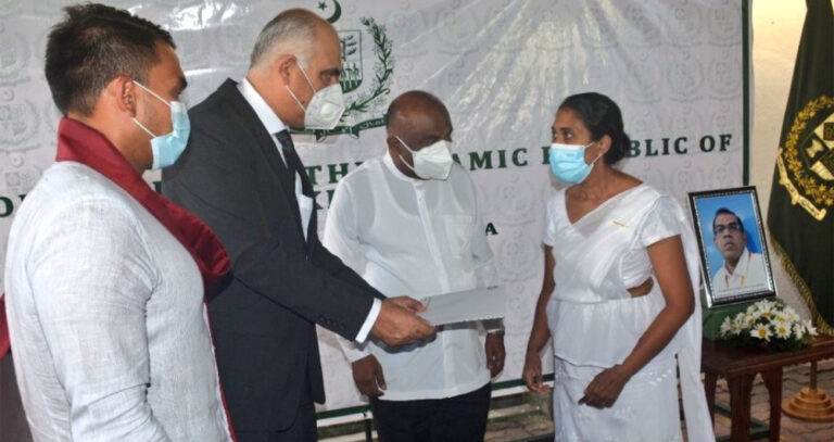 Widow of lynched Sri Lankan seeks justice from Pakistani prime minister