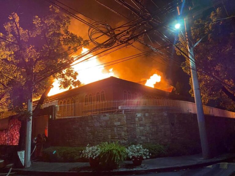 Russian Embassy in Manila severely damaged by fire