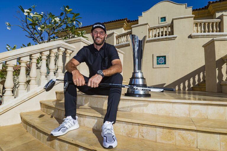 Dustin Johnson donates clubs used to win debut Saudi International to host course Royal Greens