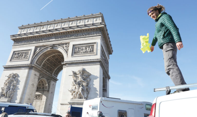 Police fire tear gas as ‘Freedom Convoy’ enters Paris