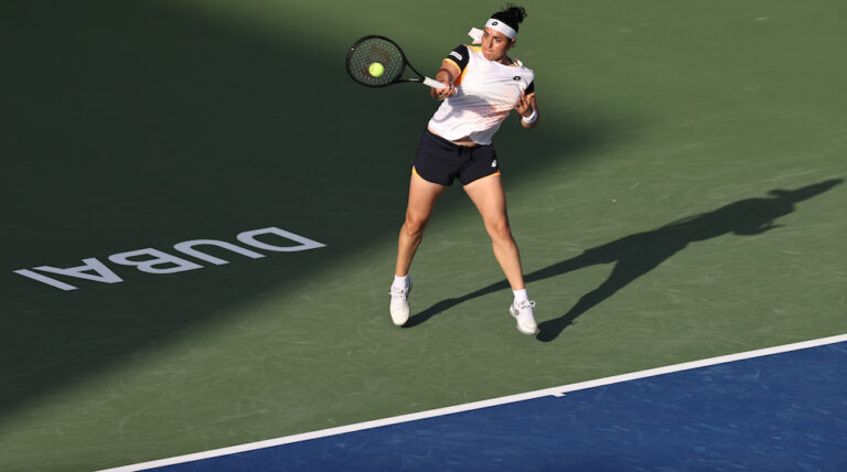 Tunisian star Ons Jabeur claims 1st round victory over Vera Zvonareva at Dubai Duty Free Tennis Championships