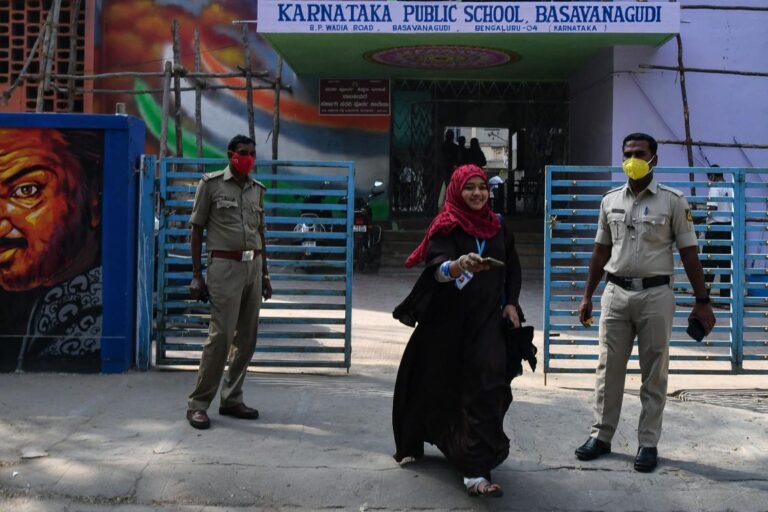Security tight in India as schools reopen after headscarf row