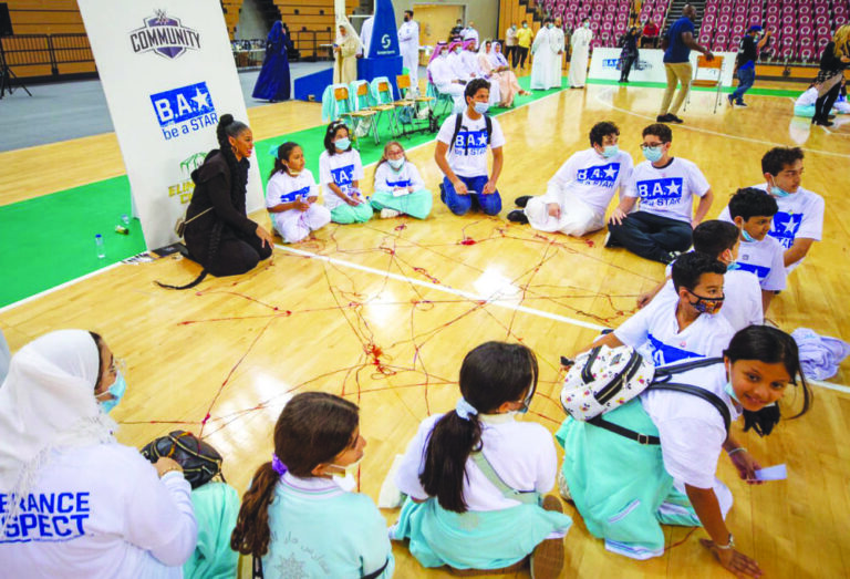 WWE superstars show Saudi students how to wrestle with bullying