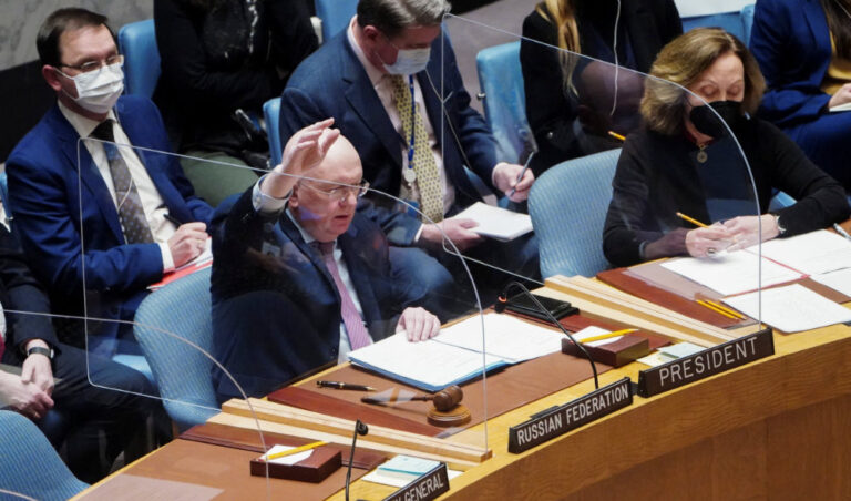 Russia vetoes UN demand that Russia stop attacking Ukraine