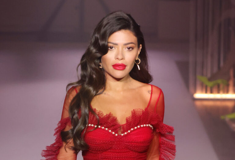 Saudi influencer Alanoud Badr walks for Elisabetta Franchi in Milan