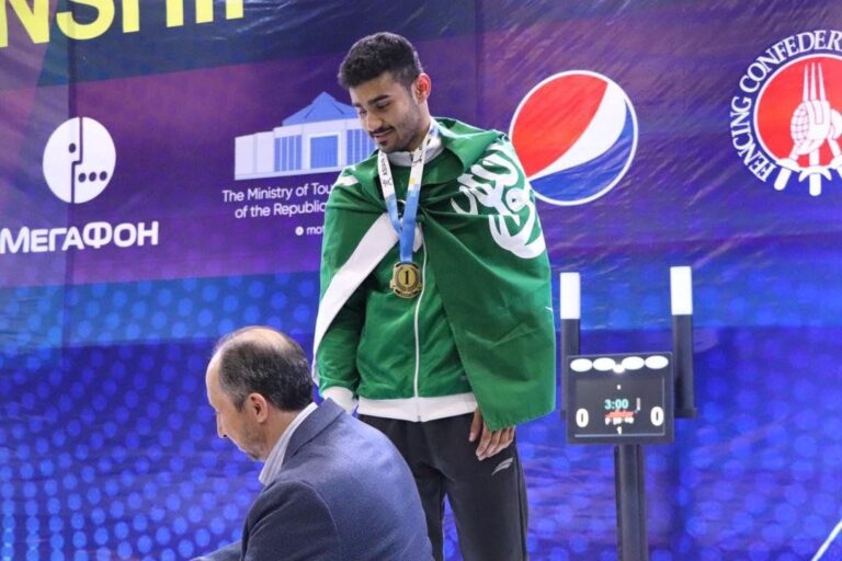 Saudi Arabia’s Hussein Al-Taweel takes gold at 2022 Asian Fencing Juniors & Cadets Championship in Uzbekistan