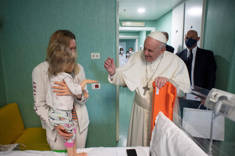 Pope Francis urges end to ‘slaughters and atrocities’ committed daily in Ukraine