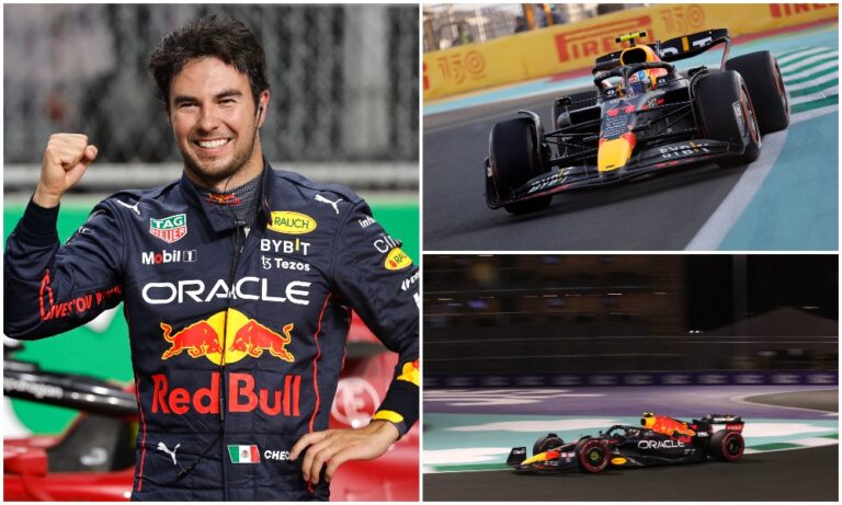 Sergio Perez secures first F1 pole position in Jeddah