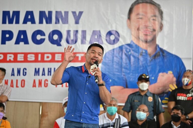 Philippines’ Pacquiao says he is not to be counted out of presidential race