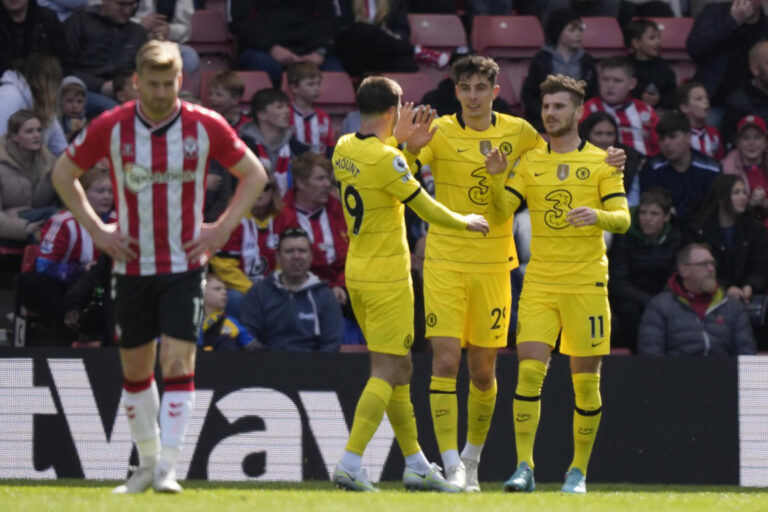 Mount, Werner doubles as Chelsea rout Southampton 6-0