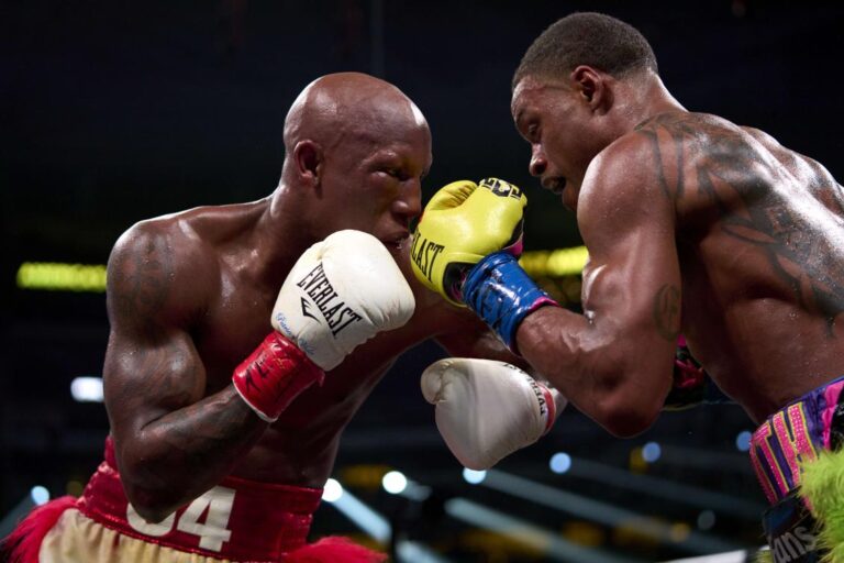 Spence adds third title belt with TKO over WBA champ Ugas