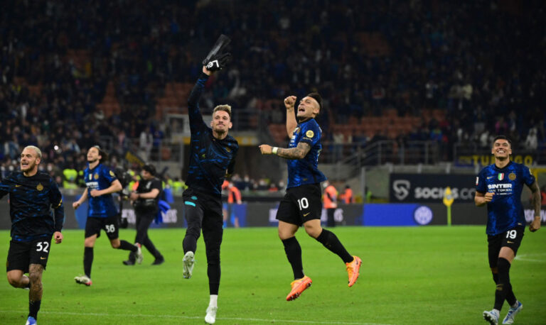 Martinez brace powers Inter past Milan for a spot in Italian Cup final