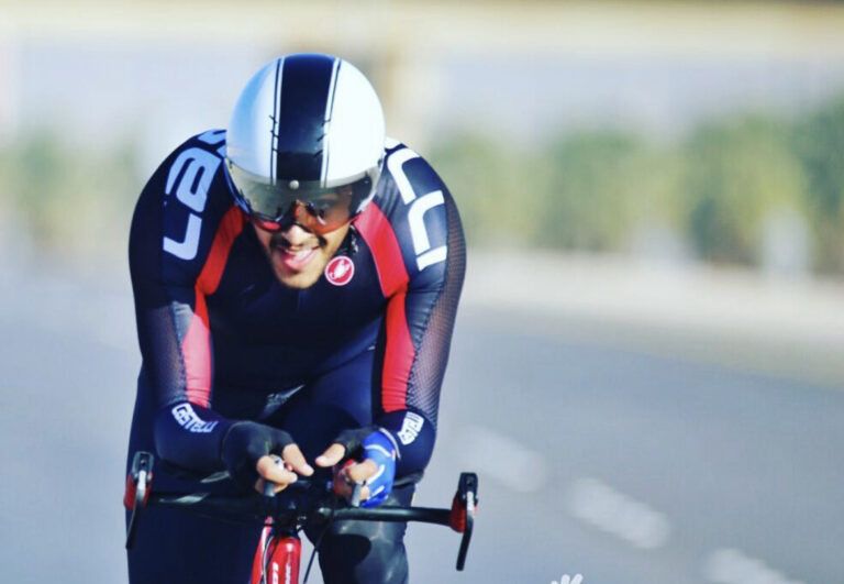 Alsharif Faisal Alharith is first Saudi triathlete to compete in Super League Arena Games