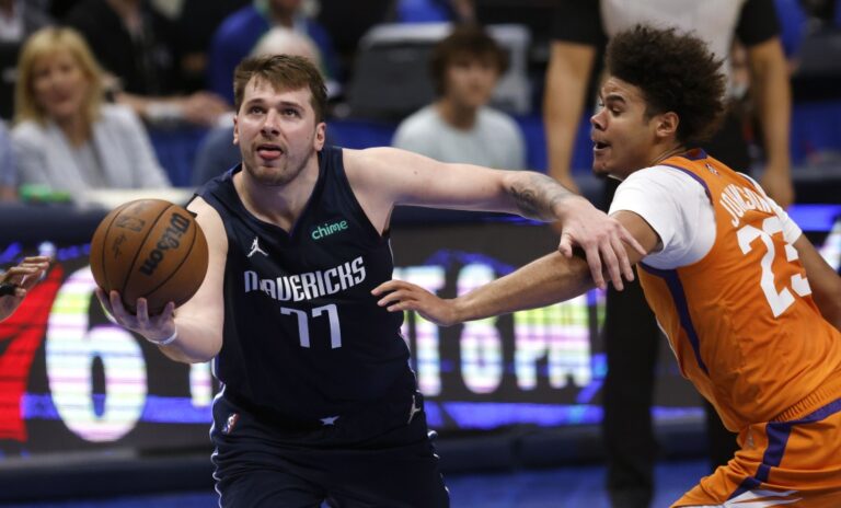 Mavs drill 20 three-pointers to pull level with Suns, Sixers beat Heat