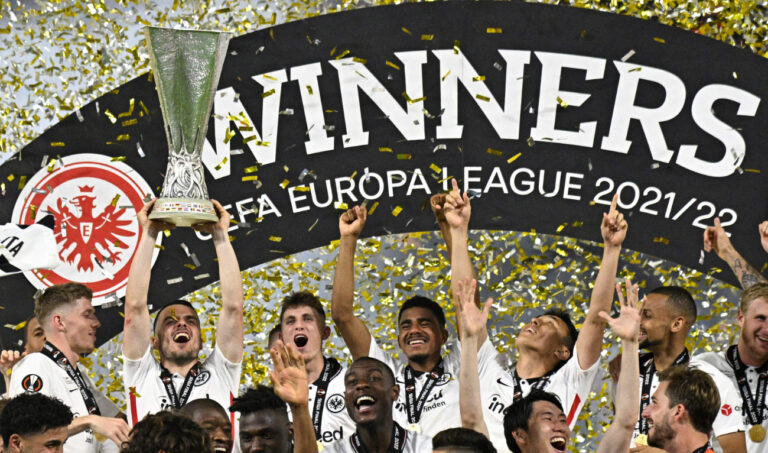Eintracht Frankfurt beat Rangers in shootout to win Europa League