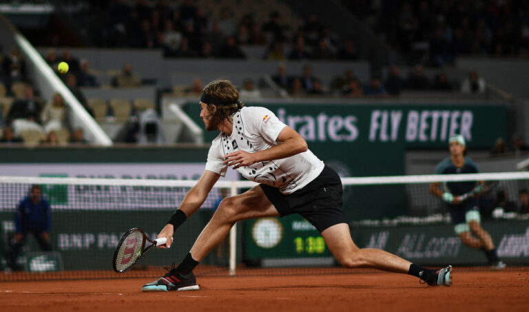 Tsitsipas survives world No. 66 Musetti in marathon five-setter as French Open clouded by Wimbledon row