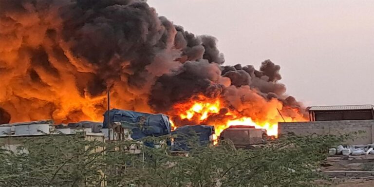 Firefighters contain blaze at Sudan Red Sea port