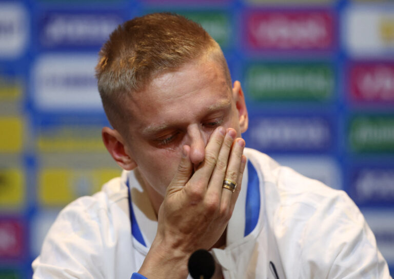 Ukraine star Zinchenko in tears ahead of World Cup playoff