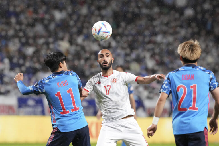 Tunisia beat Japan 3-0 in friendly between World Cup teams