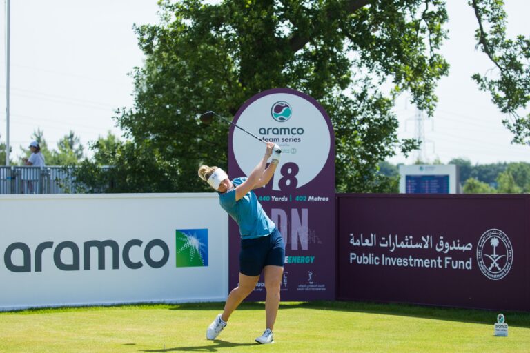 English ace Hayley Davis leads Aramco Team Series — London at Centurion Club