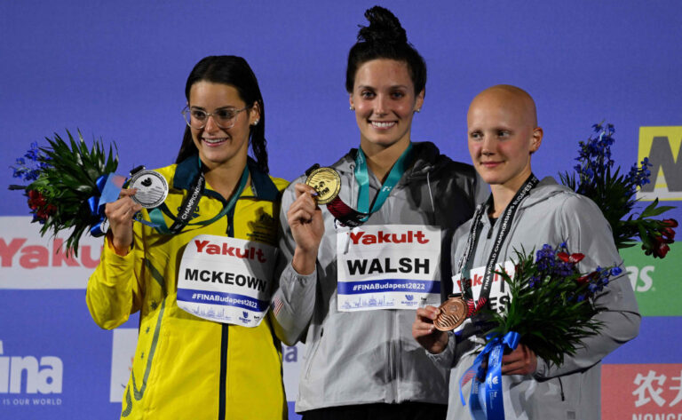 Huske, Dressel, Walsh win more US golds at swimming worlds