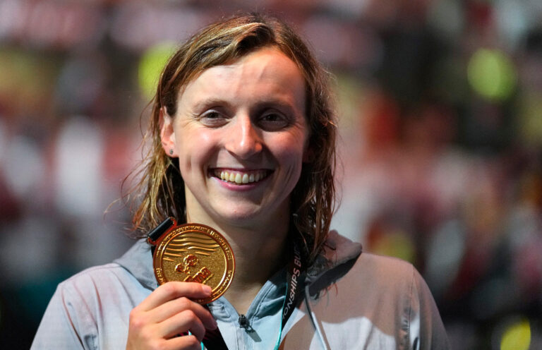 Ledecky grabs another gold, Australian  quartet sets world record