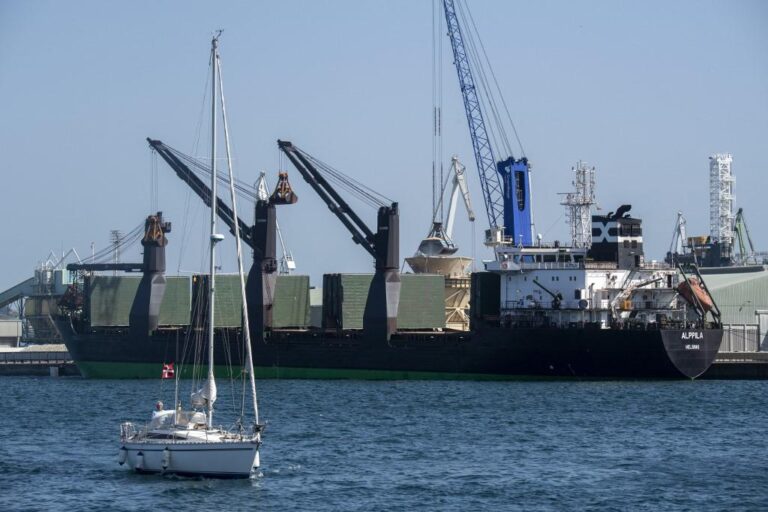 Ship with 7,000 tons of grain leaves Ukraine port as Russia pulls forces from Snake Island
