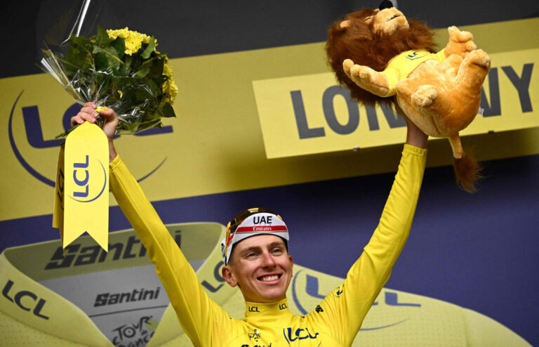 Pogacar takes Tour de France lead with stage six win